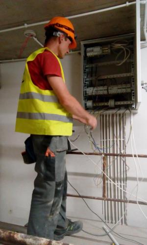 montaż nowej rozdzielni Srebrzyńska Park Łódź