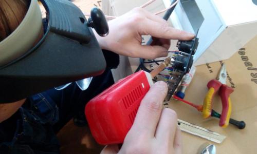 projekt i montaż systemu nagłośnienia I Liceum w Łasku 2